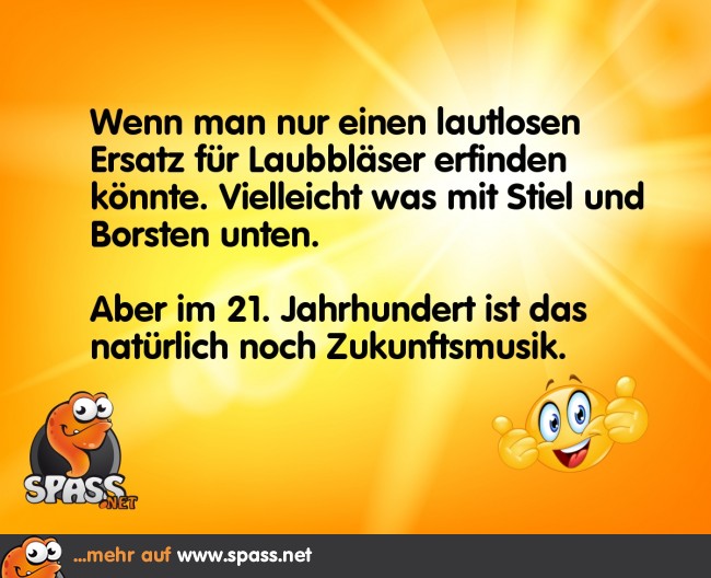 Lautloser Laubbläser Lustige Bilder auf