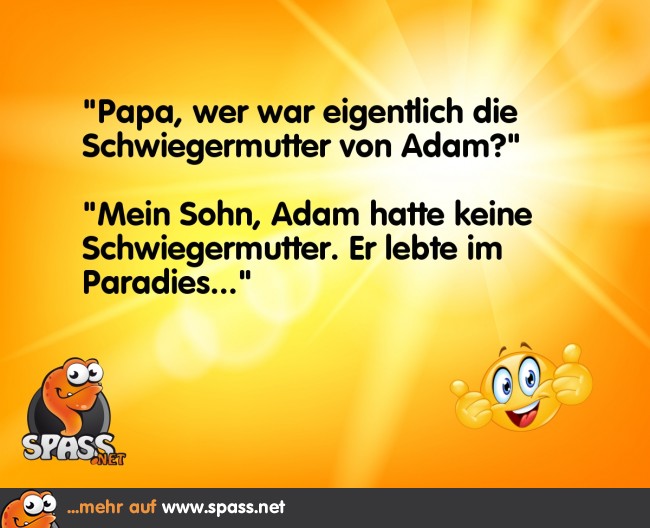 Adam im Paradies Lustige Bilder auf
