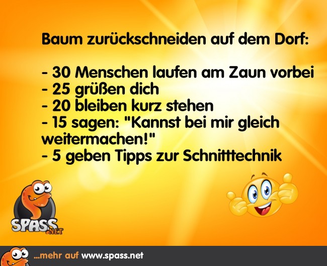 Der Baumschnitt Lustige Bilder auf