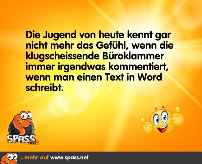 Die nervende Büroklammer Lustige Bilder auf