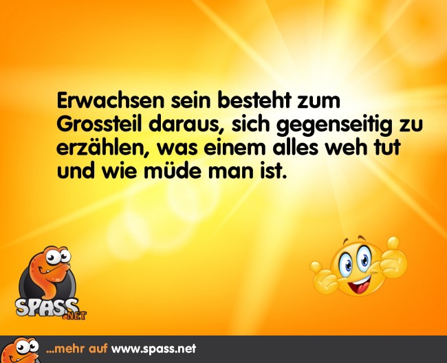 Erwachsen sein Lustige Bilder auf
