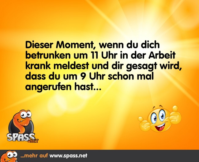 Die Krankmeldung Lustige Bilder auf