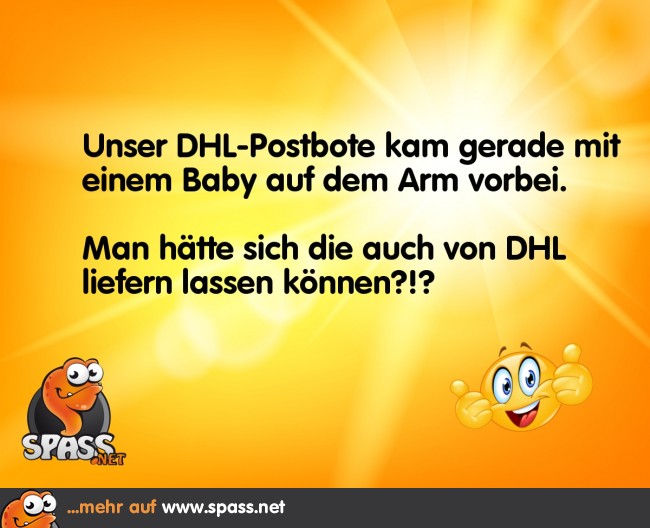 DHLLieferung Lustige Bilder auf