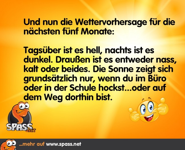 Die Wettervorhersage Lustige Bilder auf