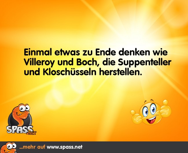 Zu Ende gedacht Lustige Bilder auf