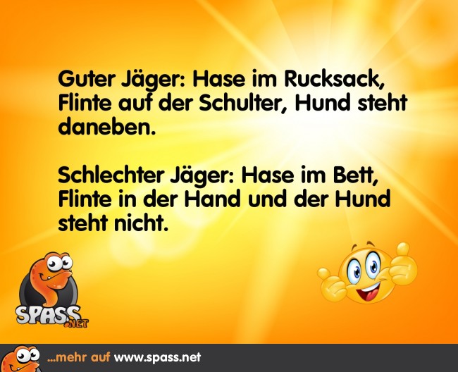 Guter oder schlechter Jäger? Lustige Bilder auf