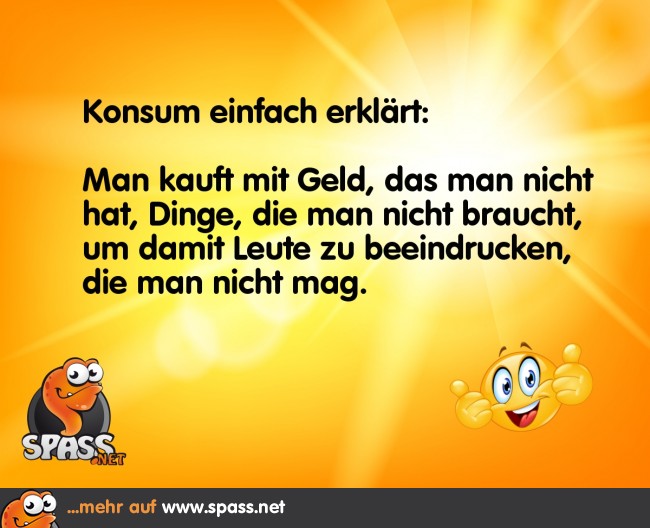 Konsum Lustige Bilder auf