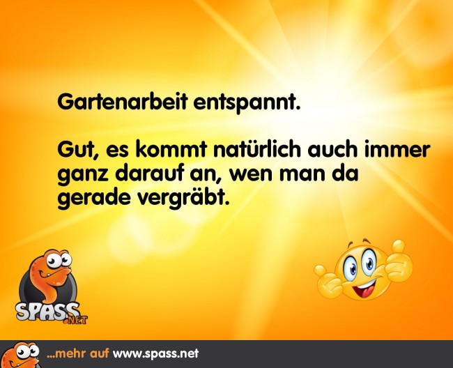 Entspannt im Garten Lustige Bilder auf
