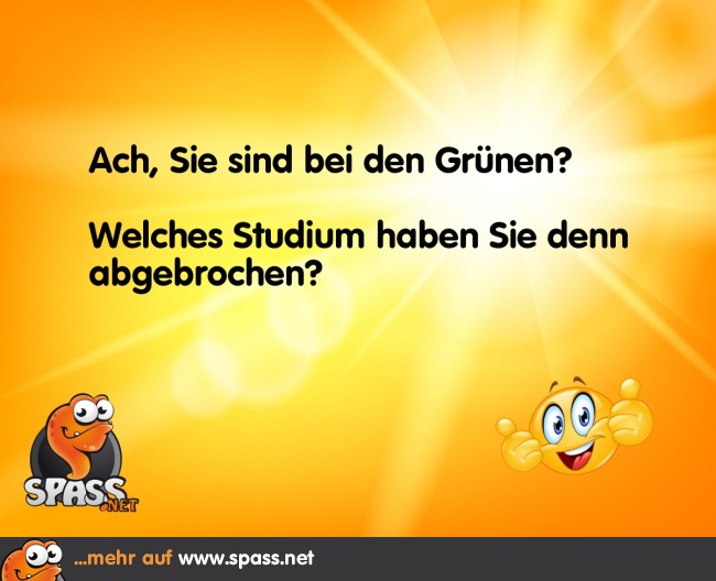 Wie man zu den Grünen kommt Lustige Bilder auf