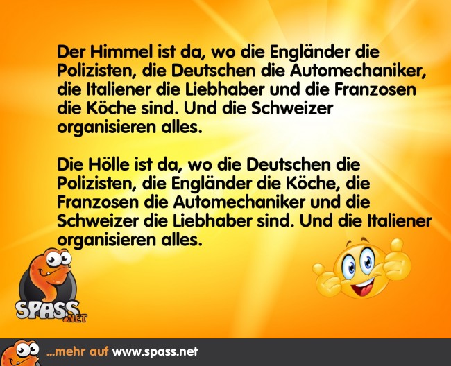 Himmel &amp; Hölle Lustige Bilder auf