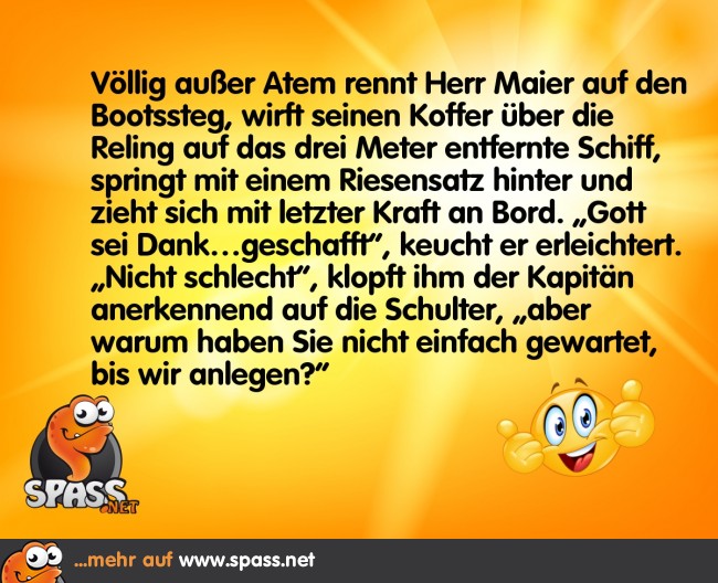 Gerade noch geschafft… Lustige Bilder auf