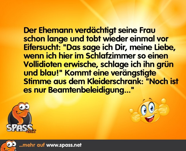 Ein Beamter im Schrank Lustige Bilder auf