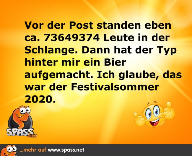 Festivalsommer 2020 Lustige Bilder auf