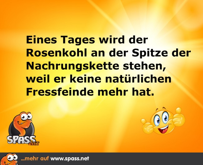 Rosenkohl is King Lustige Bilder auf