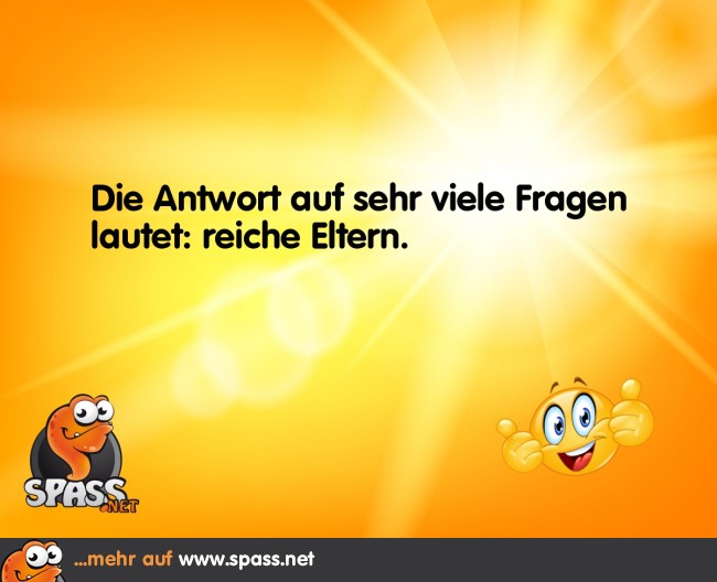 Antwort auf viele Fragen Lustige Bilder auf