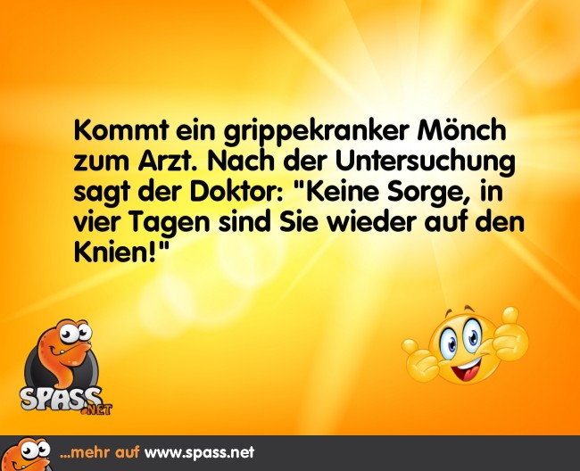 Der grippekranke Mönch Lustige Bilder auf
