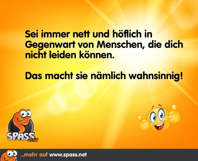 Immer nett und höflich… Lustige Bilder auf