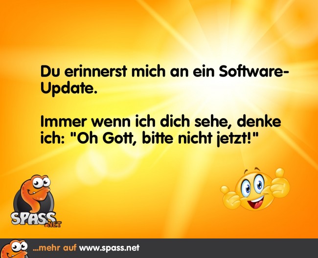 SoftwareUpdate Lustige Bilder auf