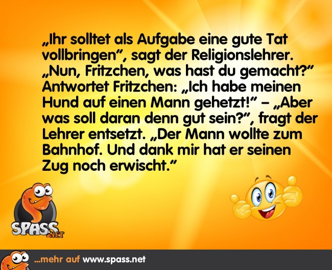 Die gute Tat Lustige Bilder auf