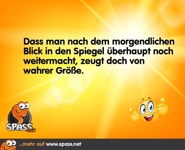 Blick in den Spiegel Lustige Bilder auf