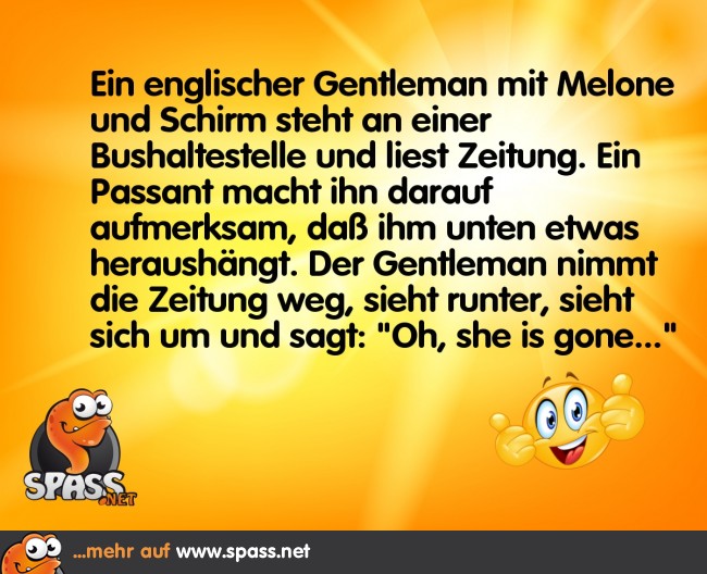 Der englische Gentleman Lustige Bilder auf