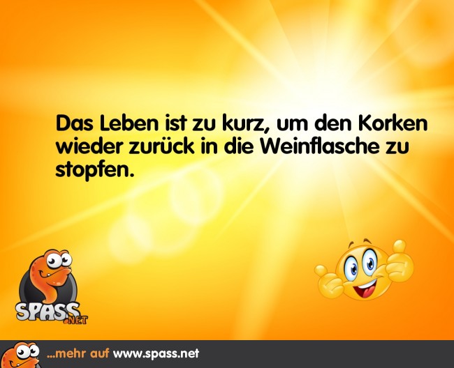 Genieße das Leben Lustige Bilder auf