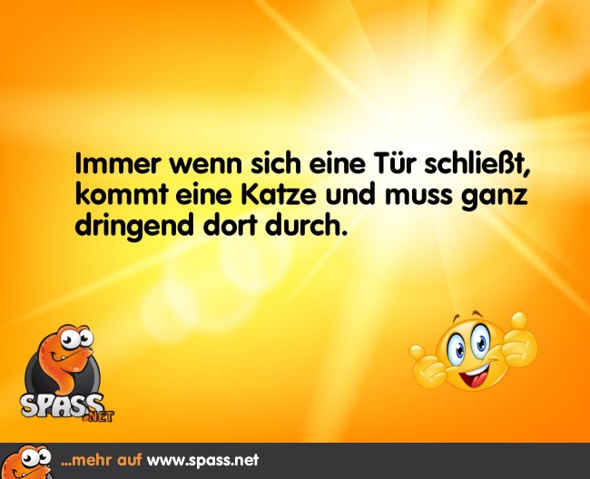 Immer wenn sich eine Tür schließt… Lustige Bilder auf