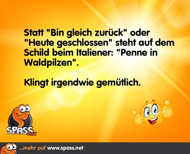 Gemütlicher Italiener Lustige Bilder auf
