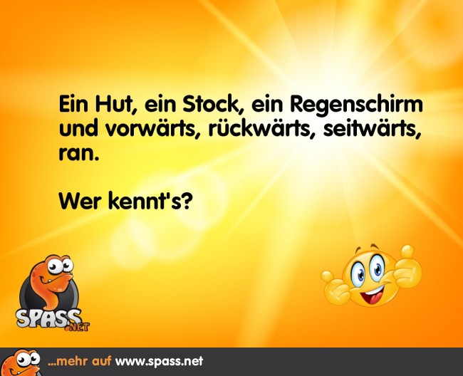 Ein Hut, ein Stock… Lustige Bilder auf