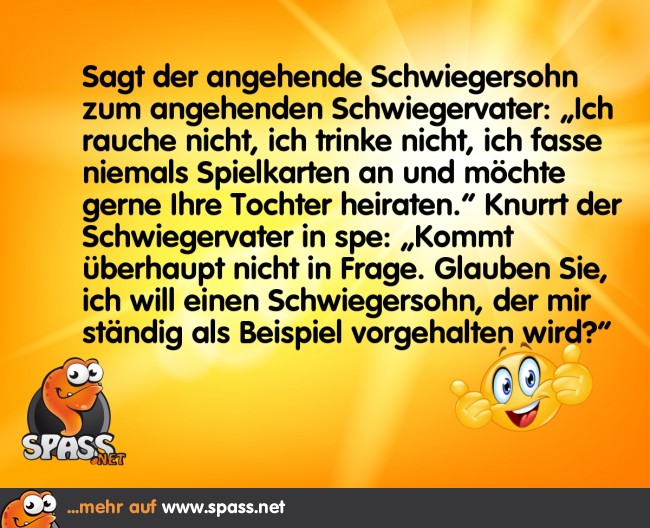 Ein (zu) braver Schwiegersohn Lustige Bilder auf
