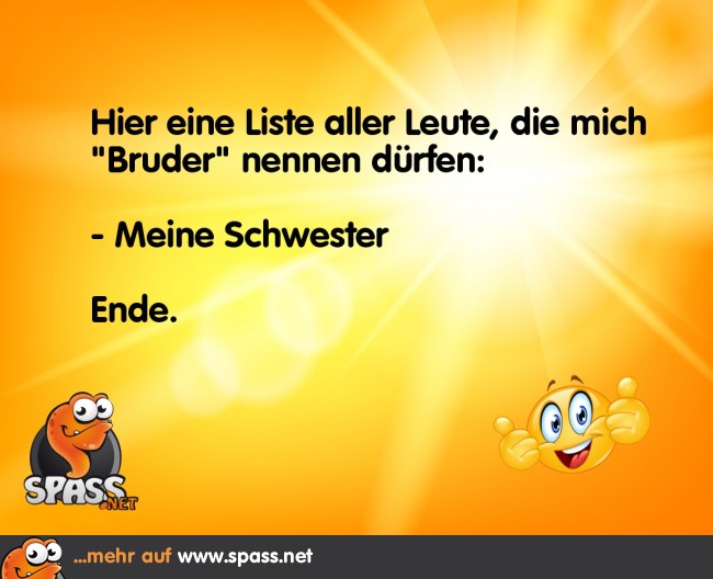 BruderListe Lustige Bilder auf