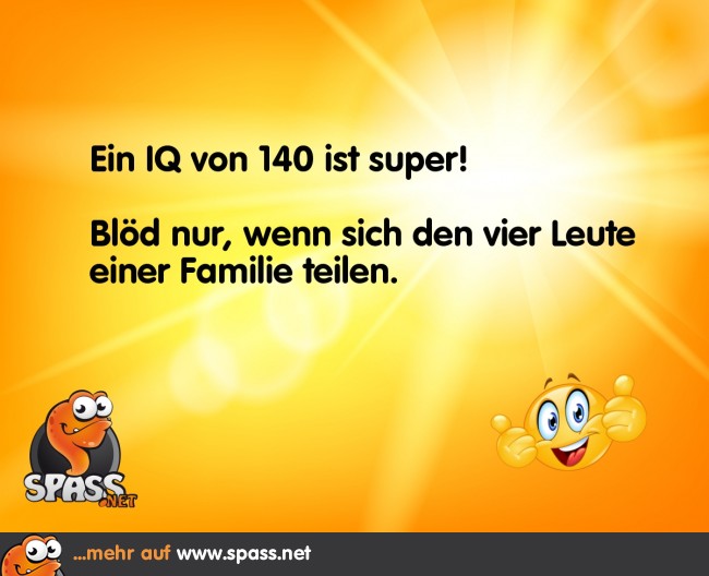 Geteilter IQ Lustige Bilder auf