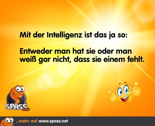 Eine Frage der Intelligenz Lustige Bilder auf