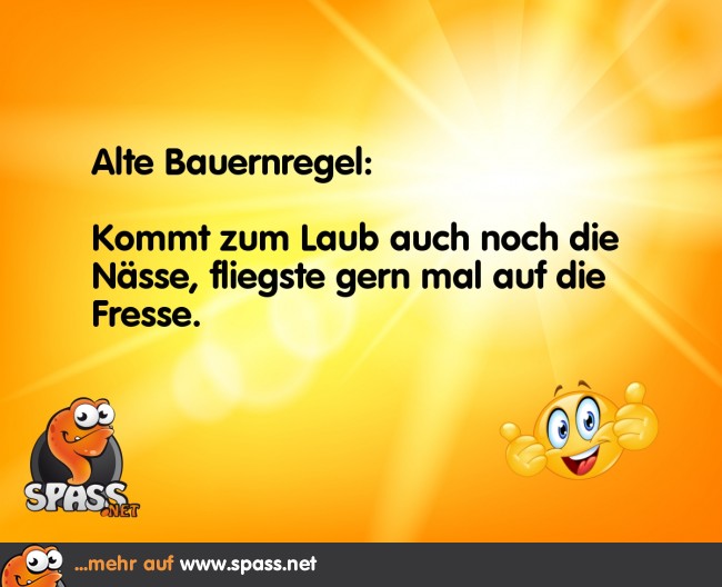 HerbstBauernregel Lustige Bilder auf