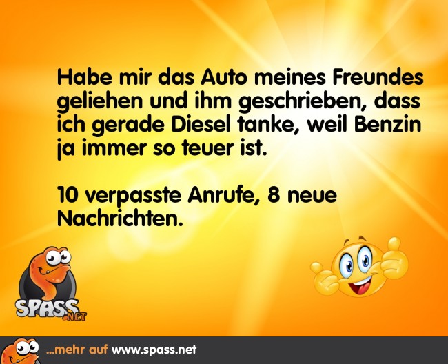 Das teure Benzin Lustige Bilder auf