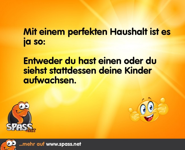 Kinder statt Haushalt Lustige Bilder auf