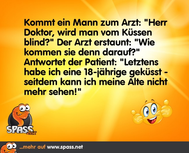 Küssen macht blind Lustige Bilder auf