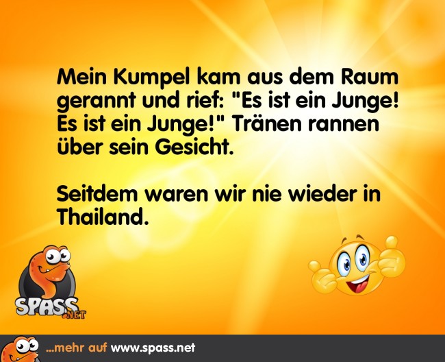 Es ist ein Junge! Lustige Bilder auf