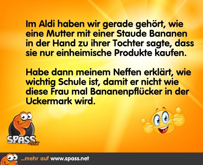 Bananen aus der Uckermark Lustige Bilder auf