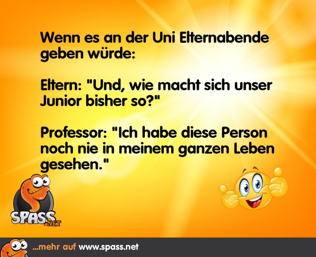 Elternabend an der Uni Lustige Bilder auf