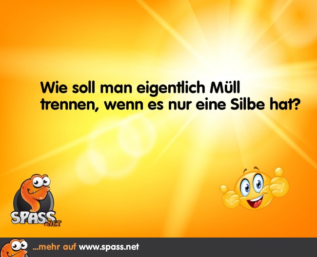 MüllTrennung Lustige Bilder auf