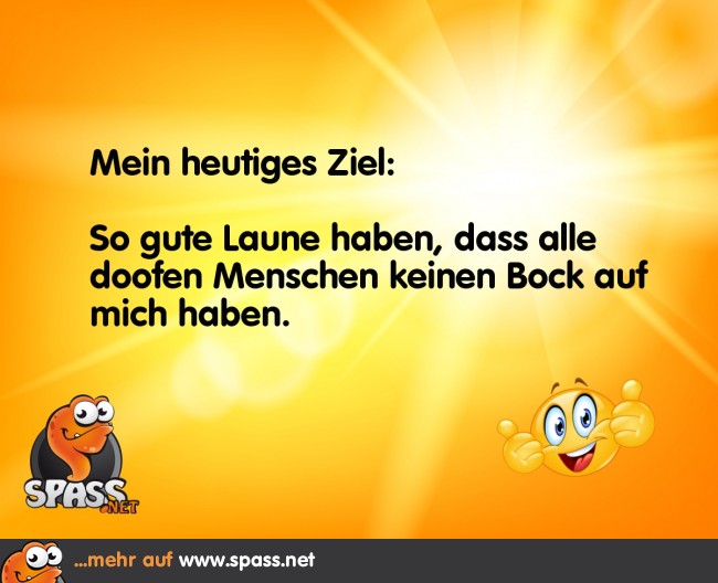 Ziel des Tages Lustige Bilder auf