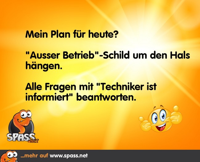 Plan für heute Lustige Bilder auf