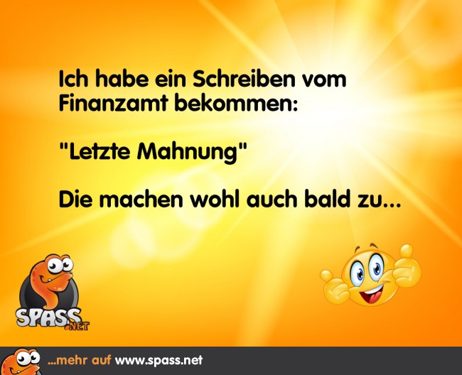 Letzte Mahnung Lustige Bilder auf
