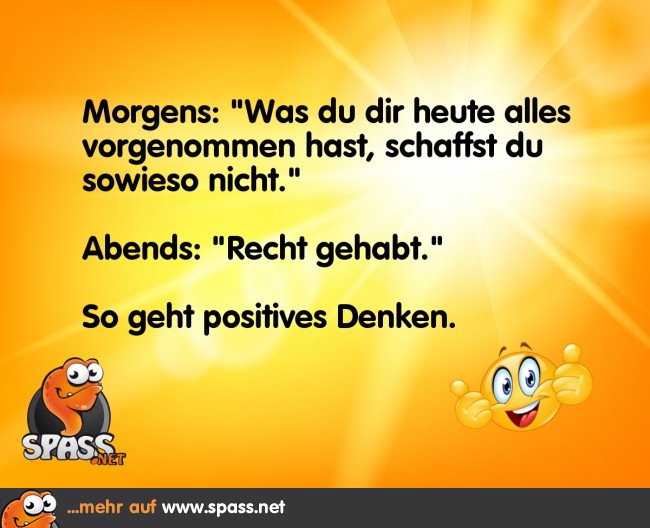 Positives Denken Lustige Bilder auf