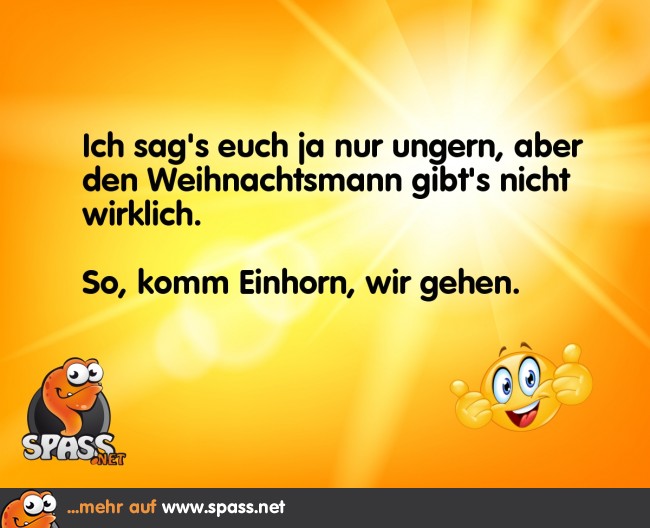 Den Weihnachtsmann gibt es nicht | Lustige Bilder auf Spass.net
