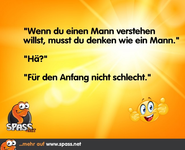 Denken wie ein Mann Lustige Bilder auf