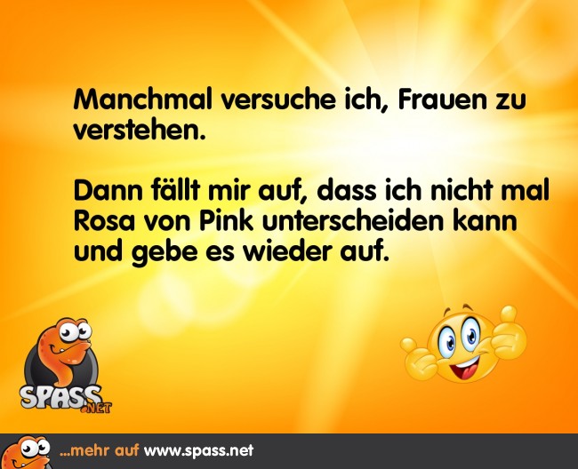 (K)ein Frauenversteher Lustige Bilder auf