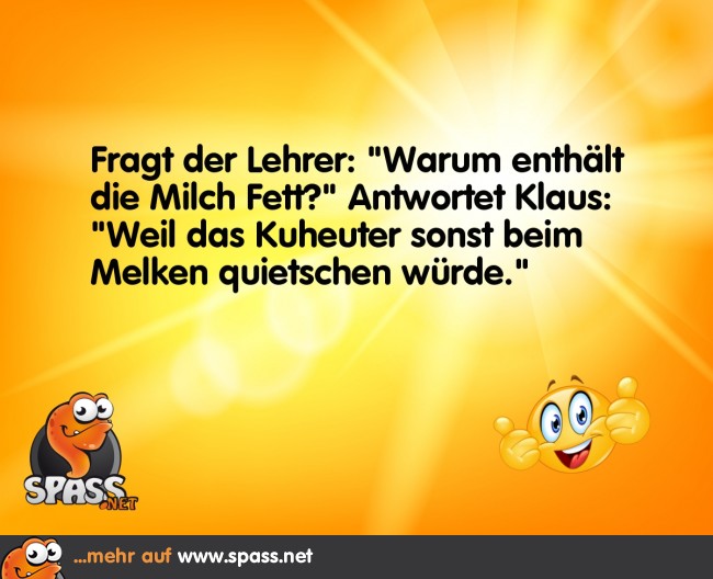Fett in der Milch Lustige Bilder auf