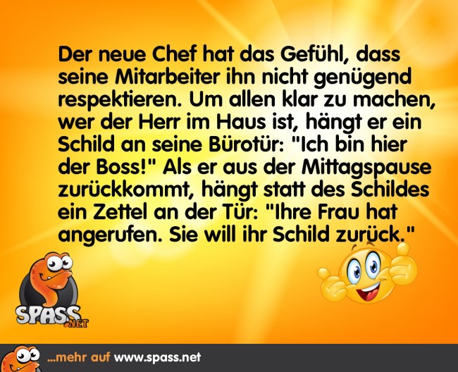 Ich bin hier der Boss! Lustige Bilder auf